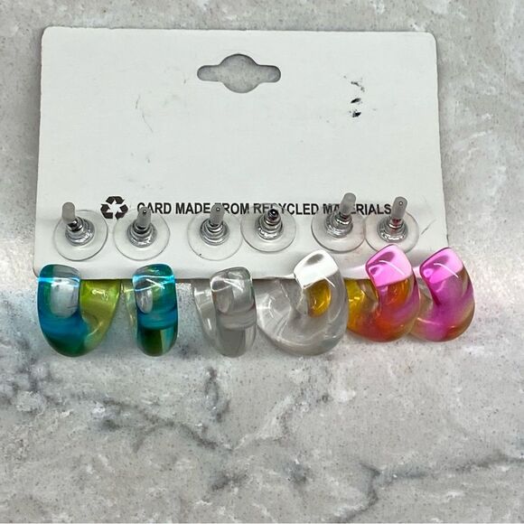 New Gradient Acrylic Hoops - Picture 8 of 10